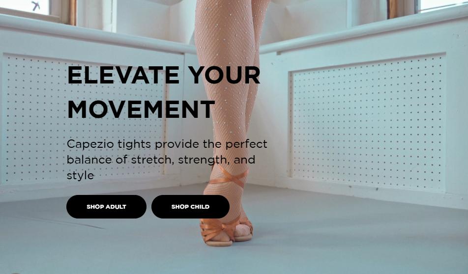 capezio.com banner